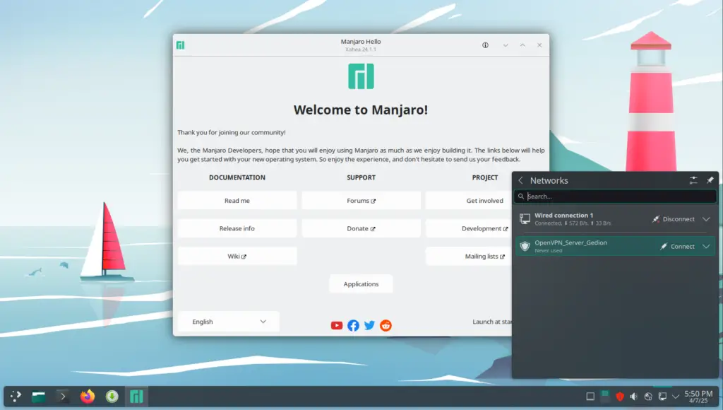 Install and Use OpenVPN Client on Manjaro Linux 08