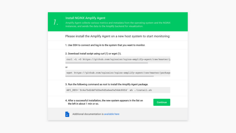 Monitor Nginx Web Server using NGINX Amplify Agent