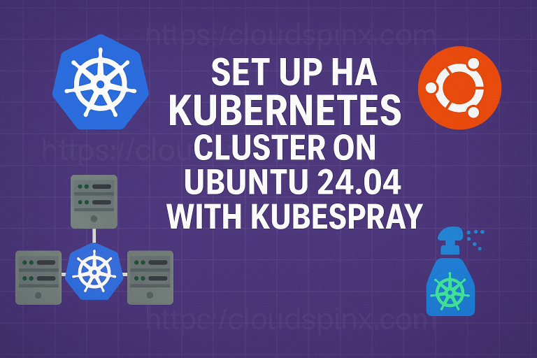 Set Up HA Kubernetes Cluster on Ubuntu with Kubespray featured