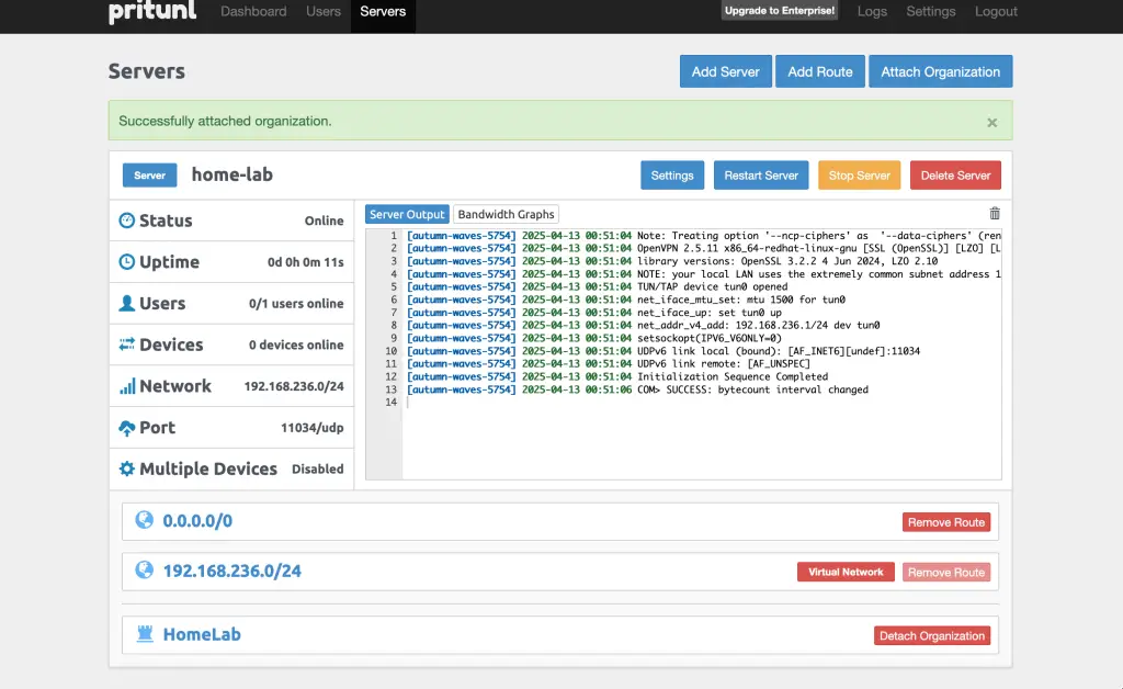 Setup Pritunl VPN Server on CentOS Oracle Linux 9 13
