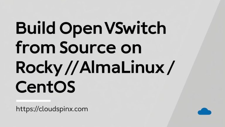 build open vswitch from source on rocky centos almalinux