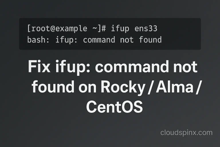 command not found rocky