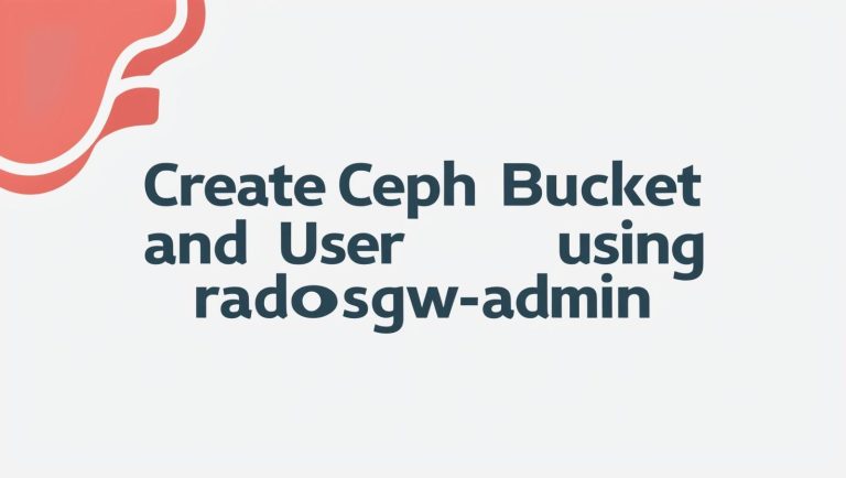 create ceph bucket user using radosgw admin