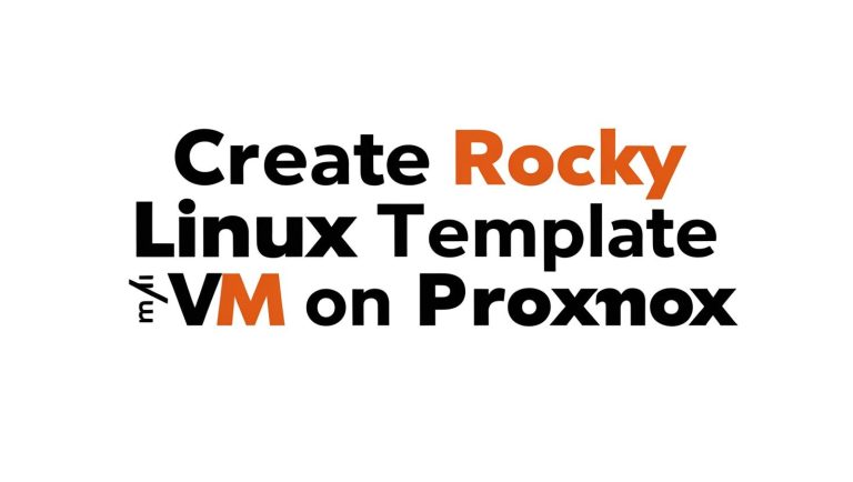 create rocky linux template vm on proxmox