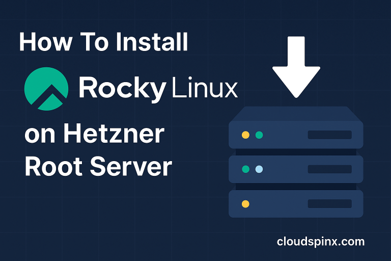 install rocky hetzner root server