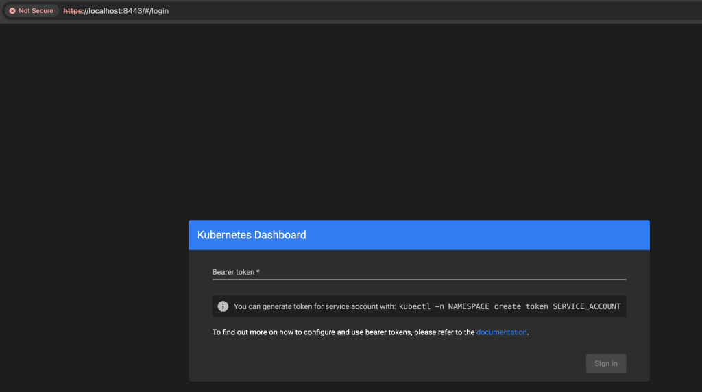 kubernetes dashboard 01
