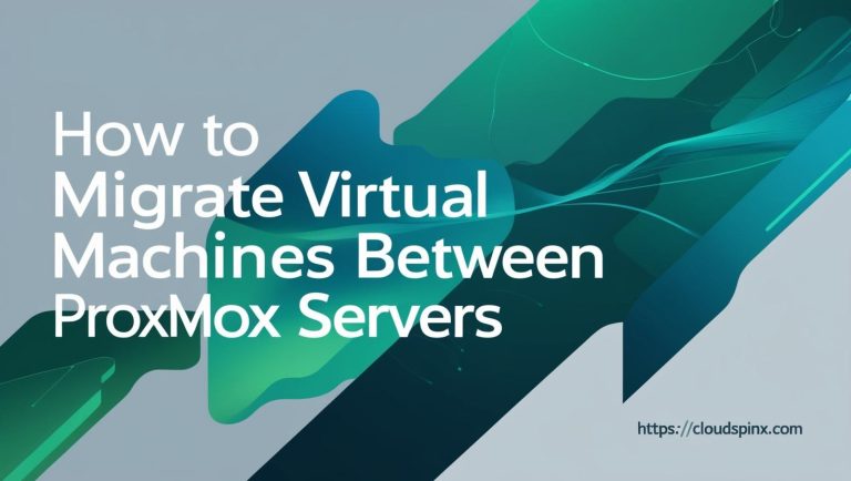 migrate vms betwen proxmox servers