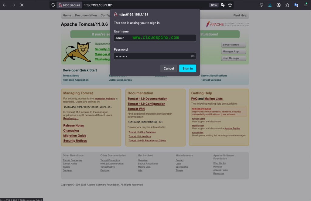 How To Install Apache Tomcat 11 on RHEL 9|CentOS Stream 9 4 How To Install Apache Tomcat 11 on RHELCentOS Stream 9 04 scaled 1