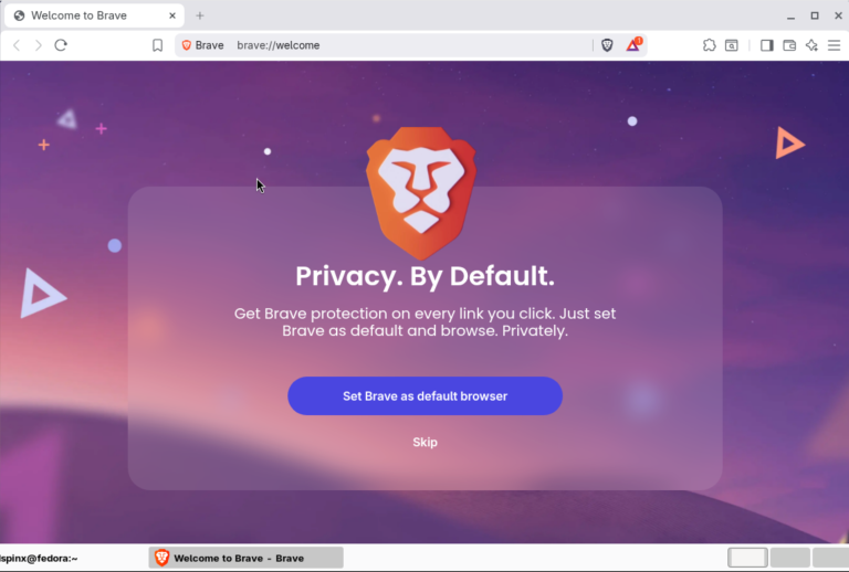 How To Install Brave Web Browser on Fedora 01