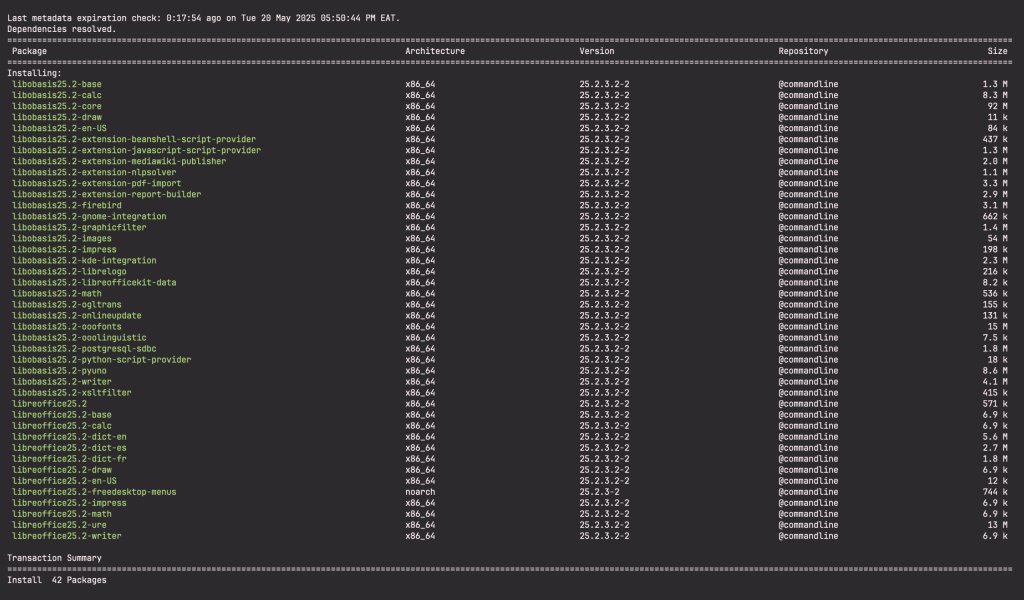 How To Install LibreOffice 25.x on CentOS 9 RHEL 9 03 1 scaled 1