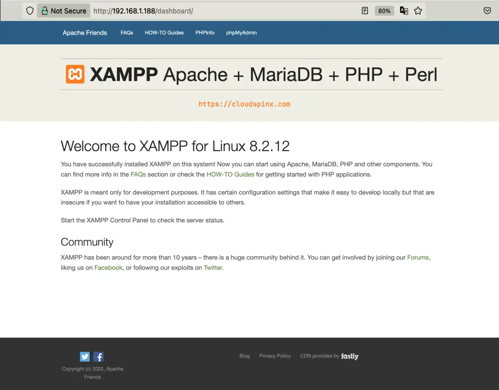 How To Install XAMPP On Ubuntu 10