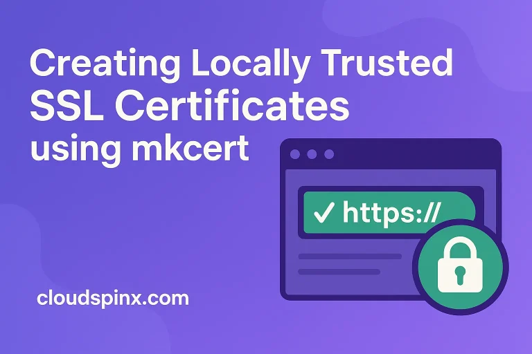 create locally trusted ssl certs using mkcert