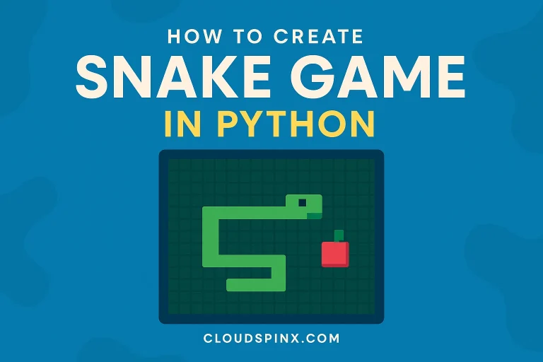 create snake game python