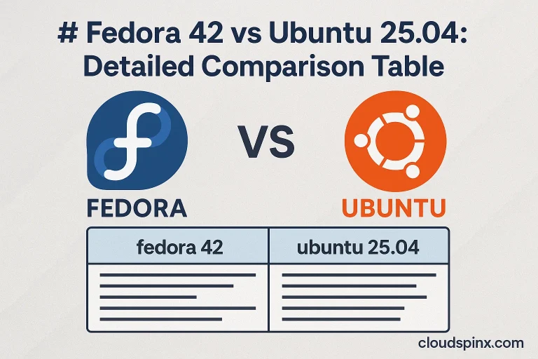 fedora 42 vs ubuntu 25.04