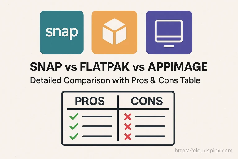 snap vs flatpak vs appimage