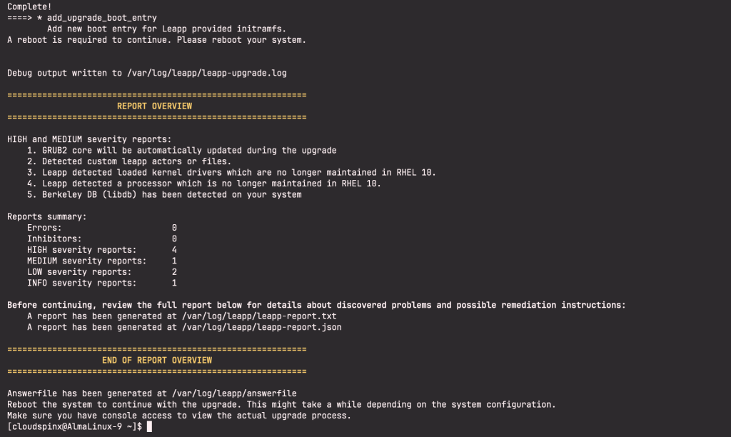 AlmaLinux 10 Upgrade Guide: Upgrade from AlmaLinux 9 Safely 5 AlmaLinux 10 Upgrade Guide Upgrade from AlmaLinux 9 Safely 05