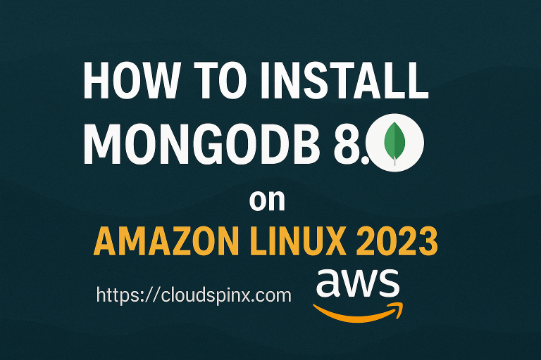 How To Install MongoDB 8.0 on Amazon Linux 2023 featured