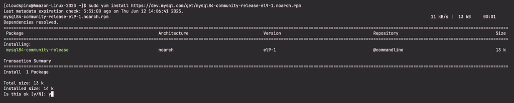 How To Install MySQL 8.4 on Amazon Linux 2023 01 scaled 1