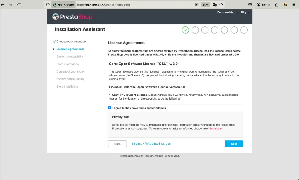 How To Install PrestaShop on RHEL 10 CentOS Stream 10 05 scaled 1
