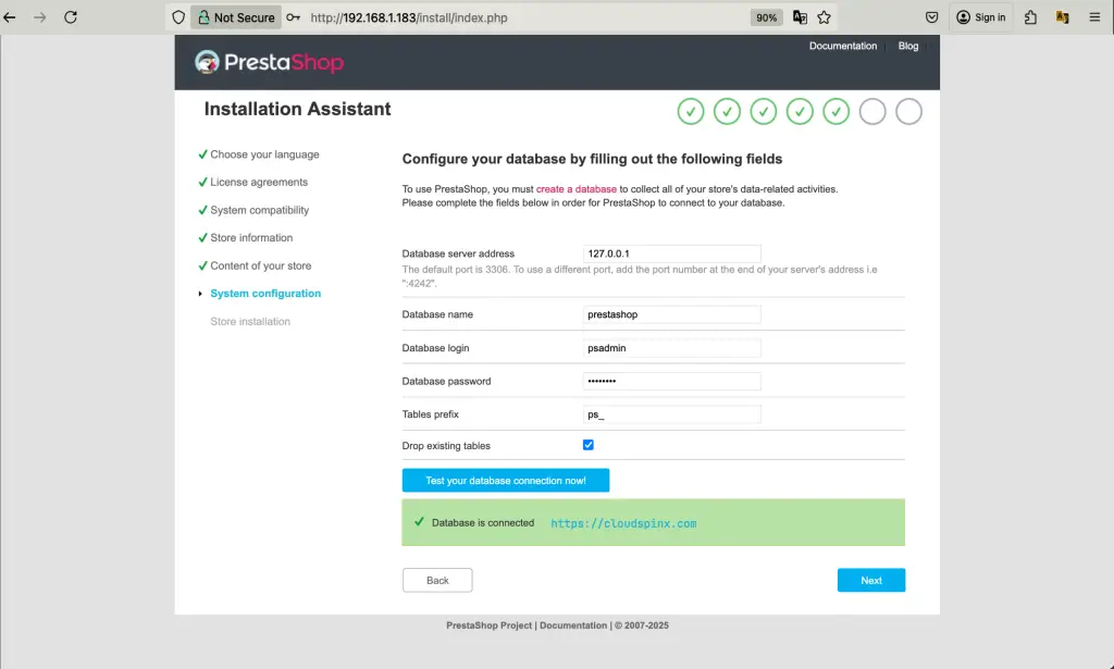 How To Install PrestaShop on RHEL 10 CentOS Stream 10 08 scaled 1