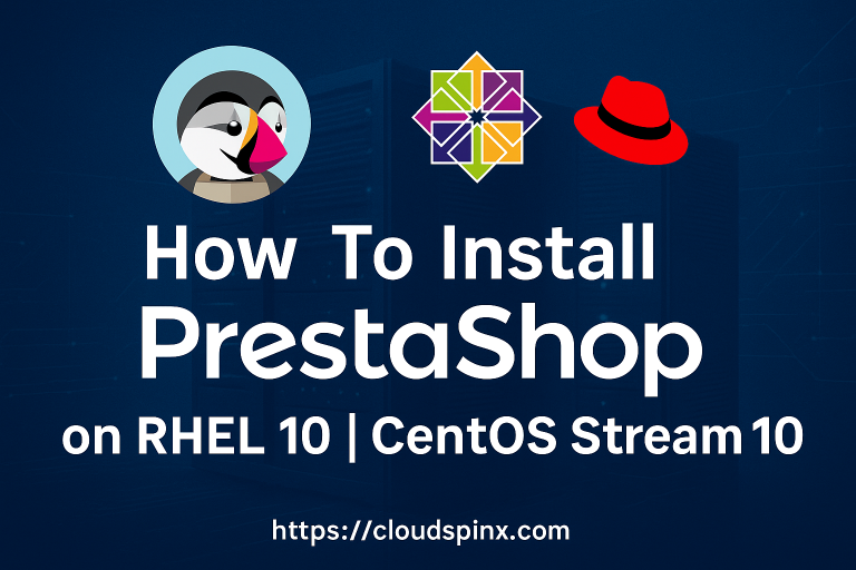 How To Install PrestaShop on RHEL 10 CentOS Stream 10 featured
