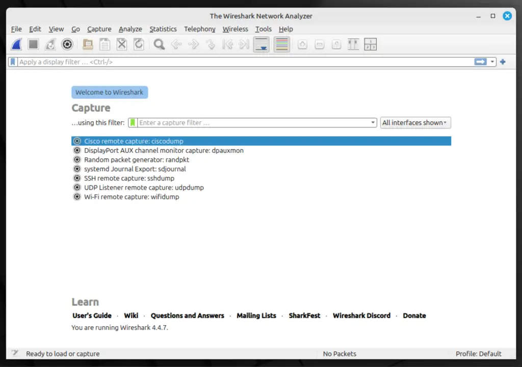 How To Install Wireshark on Linux Mint 03