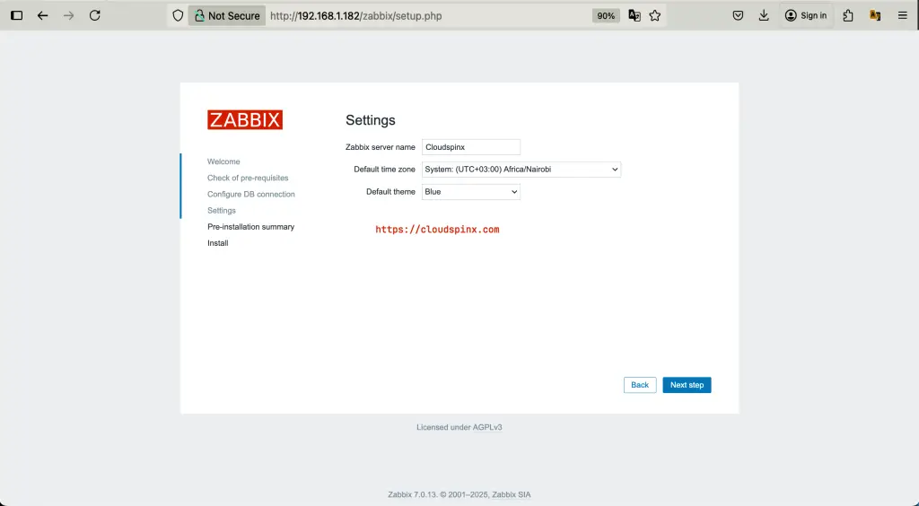 How To Install Zabbix Server 7 on Amazon Linux 2023 06