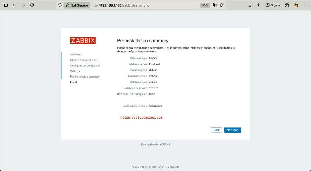 How To Install Zabbix Server 7 on Amazon Linux 2023 07