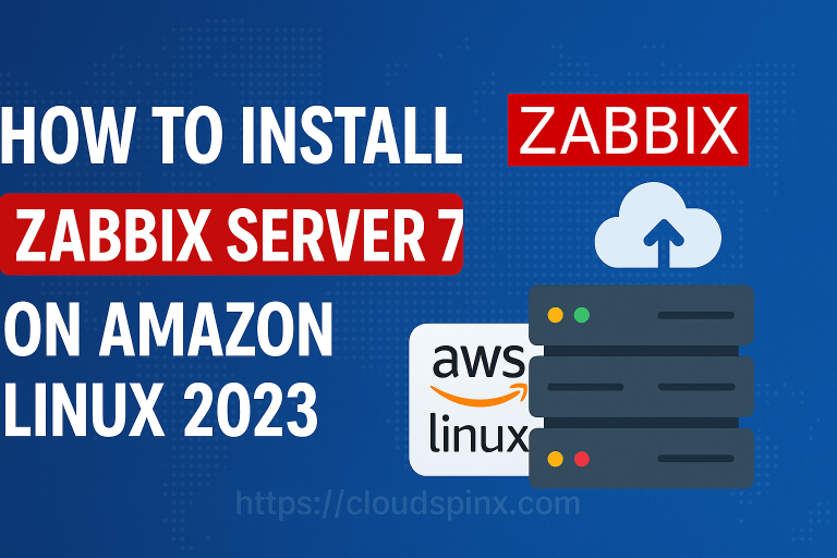 How To Install Zabbix Server 7 on Amazon Linux 2023 featured