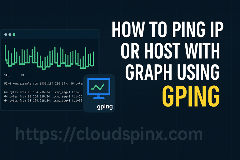 How To Ping IP or Host with Graph using gping featured