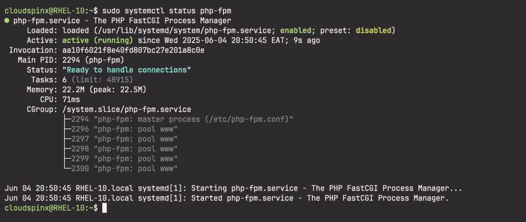 How to Install LAMP Stack on RHEL 10 CentOS Stream 10 03