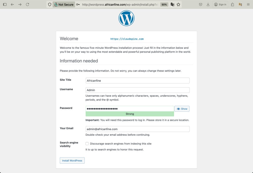 How to Install WordPress with Nginx on Amazon Linux 04