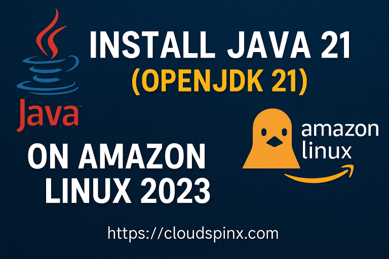 Install Java 21 OpenJDK 21 on Amazon Linux 2023 featured