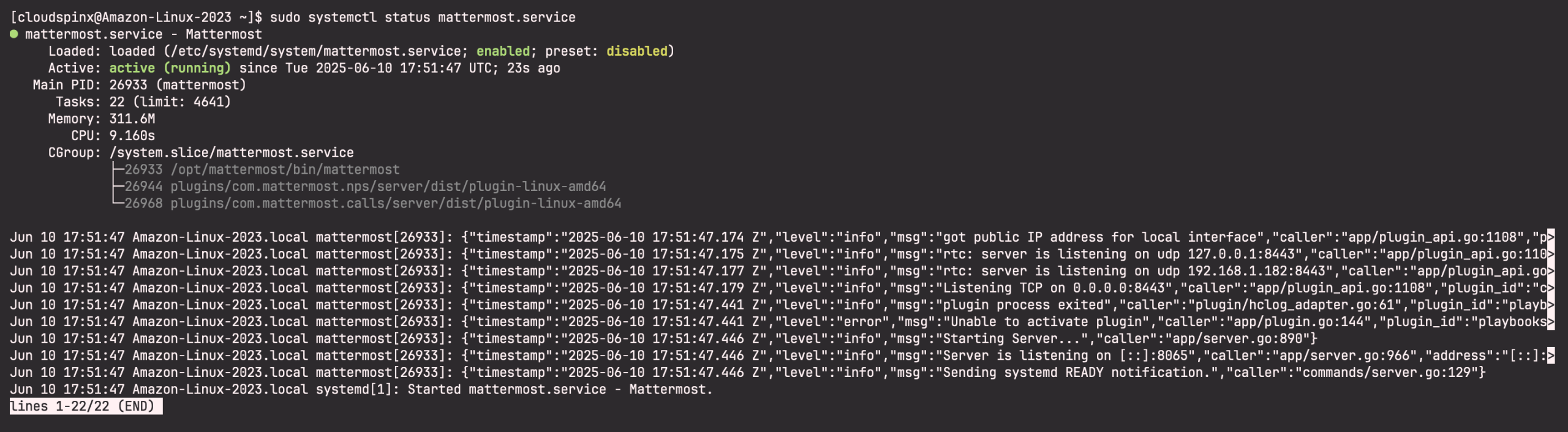 Install and Configure Mattermost Server on Amazon Linux 2023 03 scaled 1