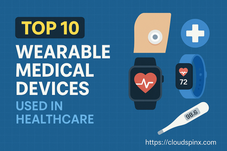 Top 10 Wearable Medical Devices Used in Healthcare featured