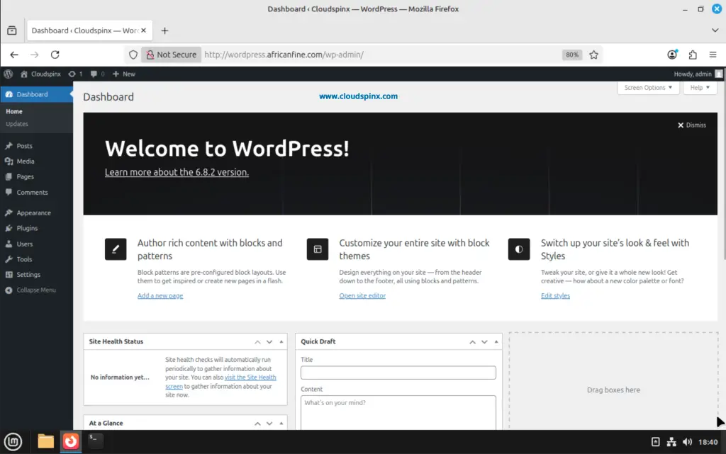 How To Install Wordpress on Linux Mint 22 05