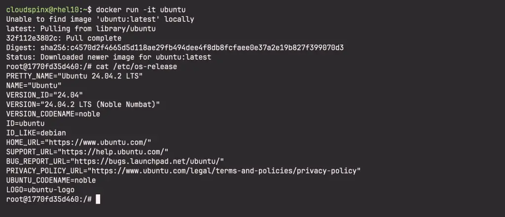 How to Install and Use Docker CE on RHEL CentOS Stream 10 04 1