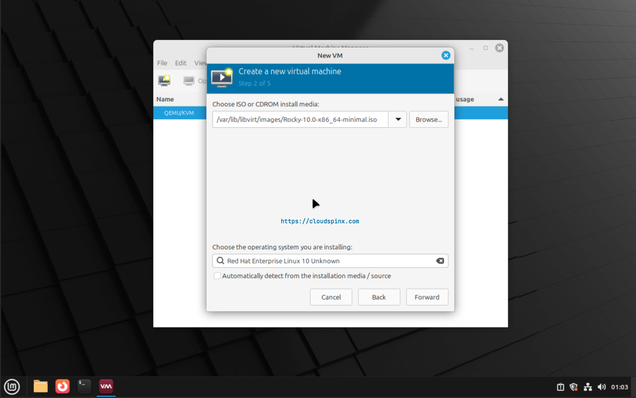 Install KVM with Virt Manager on Linux Mint 22 05 scaled 1