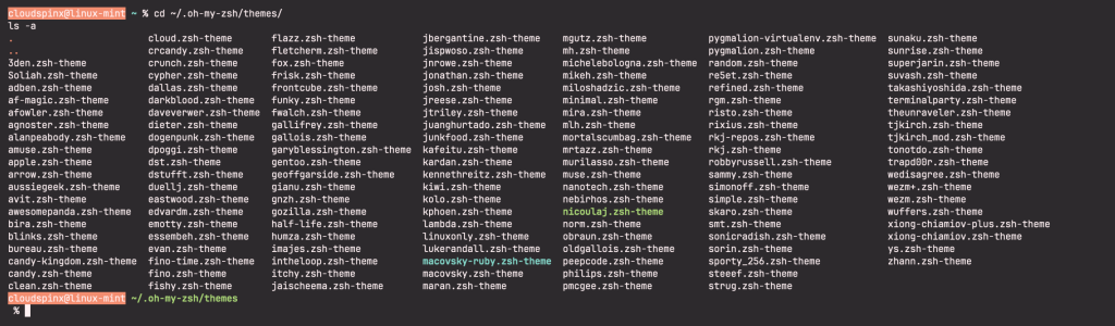 Install and Use Zsh with Oh My Zsh on Linux Mint 03 scaled 1
