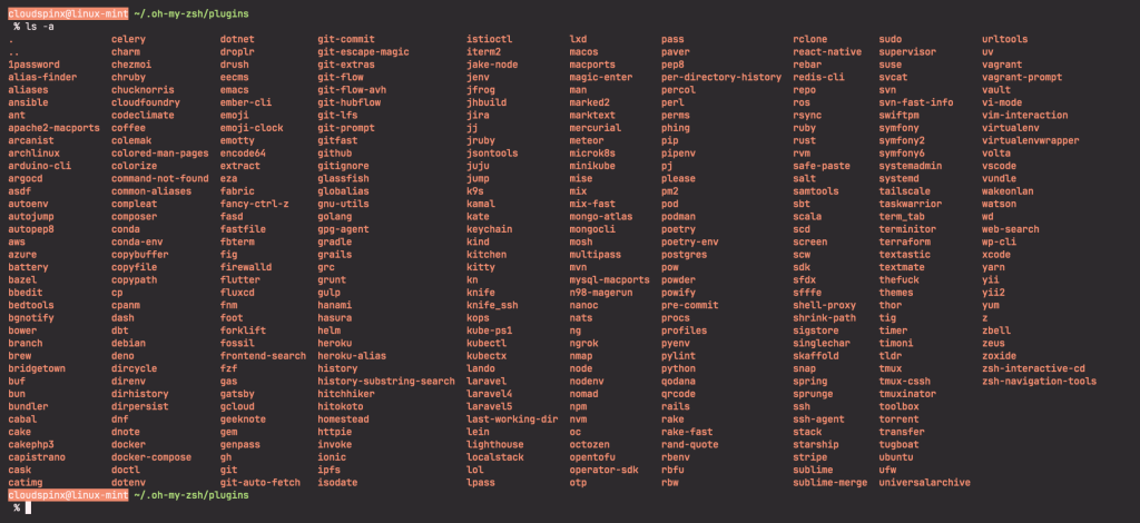 Install and Use Zsh with Oh My Zsh on Linux Mint 04 scaled 1