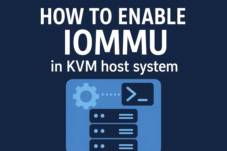enable iommu kvm