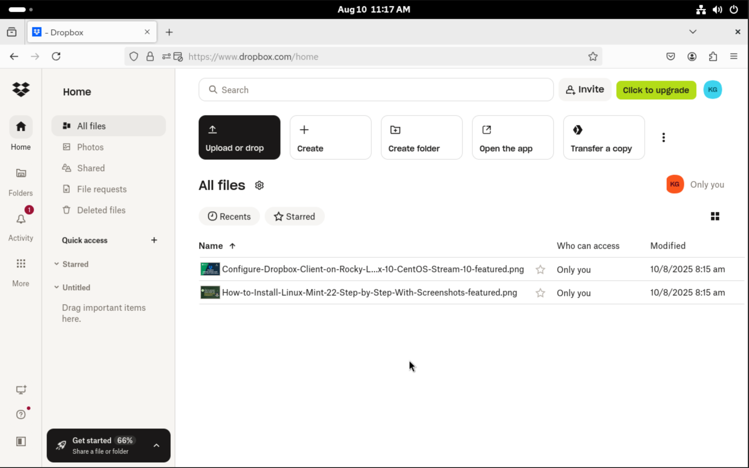 Configure Dropbox Client on Rocky Linux 10 CentOS Stream 10 12 scaled 1