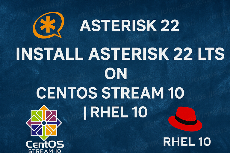 How To Install Asterisk 22 LTS on CentOS Stream 10 RHEL 10 featured