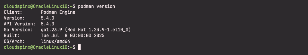 How To Install Podman on Oracle Linux 10 / RHEL 10 2 How To Install Podman on Oracle Linux 10 RHEL 10 02