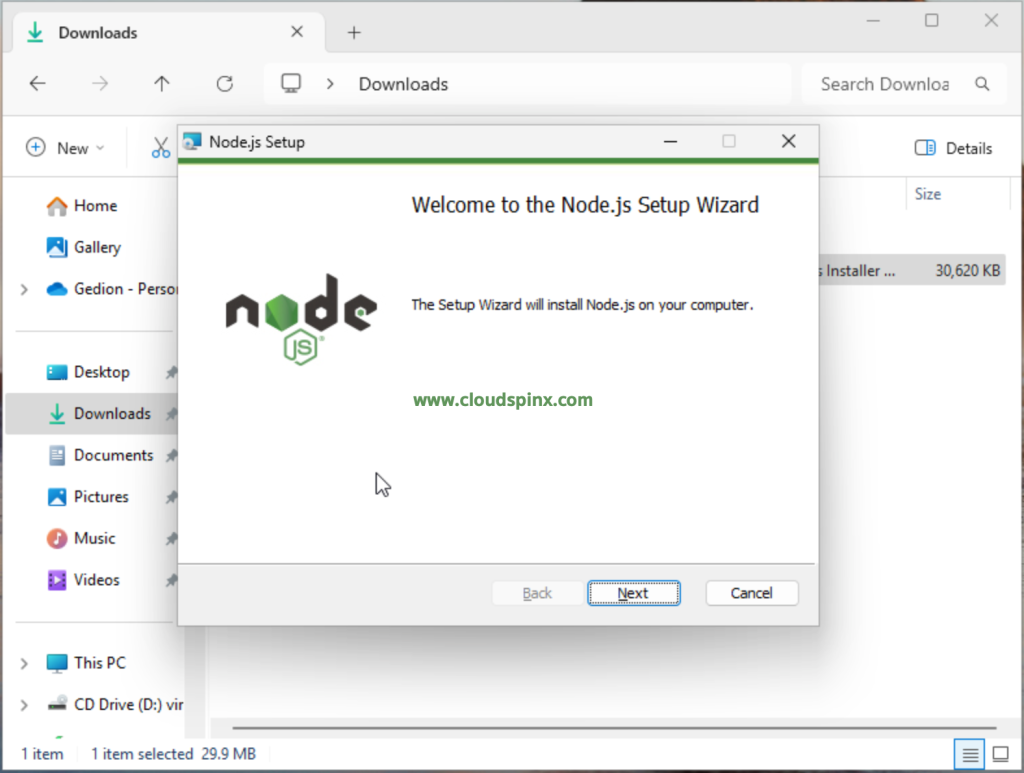 Install and Use Node.js on Windows 11 Windows 10 02