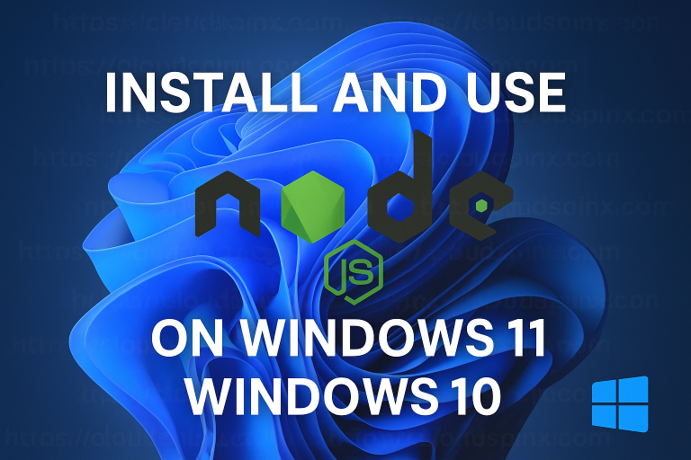 Install and Use Node.js on Windows 11 Windows 10 featured