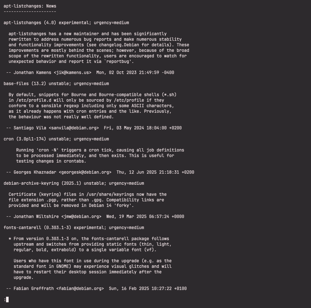 Upgrade to Debian 13 Trixie from Debian 12 Bookworm 05