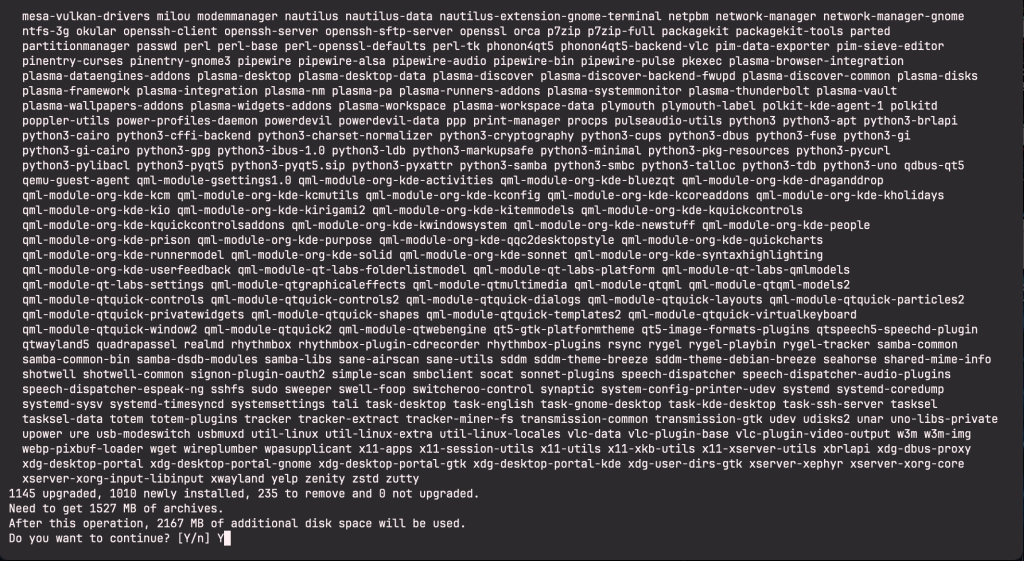 Upgrade to Debian 13 Trixie from Debian 12 Bookworm 09