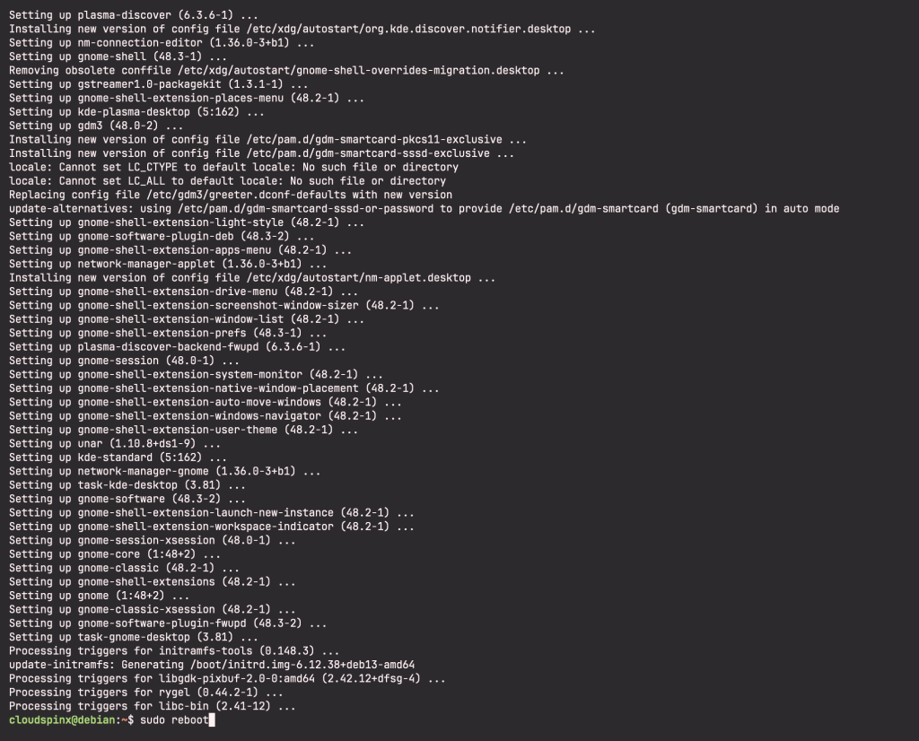 Upgrade to Debian 13 Trixie from Debian 12 Bookworm 11