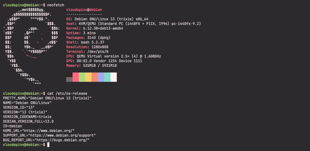Upgrade to Debian 13 Trixie from Debian 12 Bookworm 12